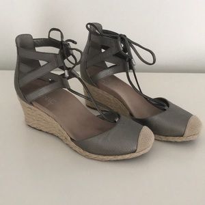 Vionic Womens Calypso Wedge Sandal Pewter